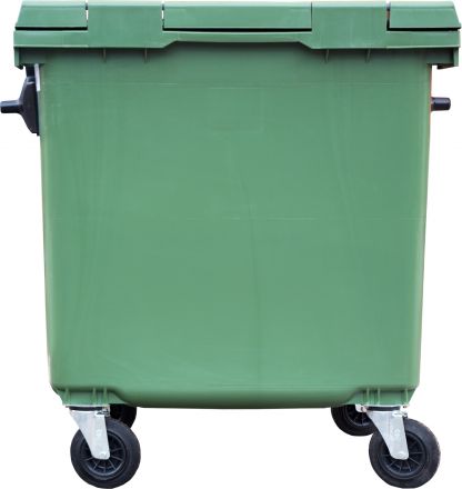 Мусорный контейнер на колёсах (1100 л) желтый