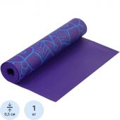 Коврик для фитнеса и йоги Larsen PVC фиолет.принт р180х61х0,5см 352557