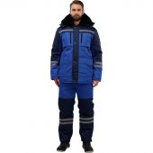 Костюм рабочий зимний з03-КПК вслк. с синим (р.60-62) 194-200