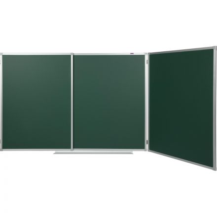 Доска магнитно-меловая 100х300 см Attache зеленая 2-створ., лак