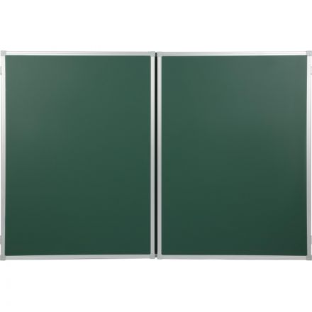 Доска магнитно-меловая 100х300 см Attache зеленая 2-створ., лак