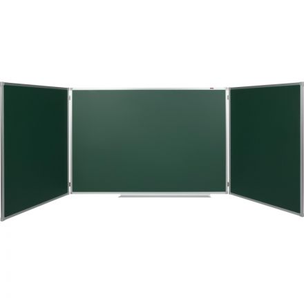 Доска магнитно-меловая 100х300 см Attache зеленая 2-створ., лак