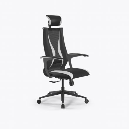 Кресло SynchroSit 10 B2-170U - T+UMF(SY271)+Extra /Kb38/Wh09/U0mL-b/H13mL-Pf-1DF(M20.B11.G19.W02) Черн-Бел