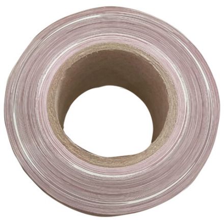 Лента оградительная сигнальная красно-белая 75 мм х 250 м, СТАНДАРТ, полиэтилен, ЛО 250/75