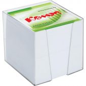 Блок для записей в подставке КОМУС в стакане 9х9х9 белый блок 100 г, 100