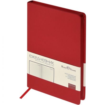 Ежедневник недатированный А5 MEGAPOLIS COLOR иск.кожа КРАСНЫЙ 3-753/10 Ежедневник недатированный А5 MEGAPOLIS COLOR иск.кожа КРАСНЫЙ 3-753/10