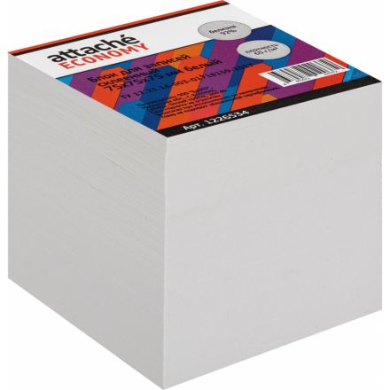 Блок для записей Attache Economy проклеенный 7,5х7,5х7,5, белый, 65 г, 92