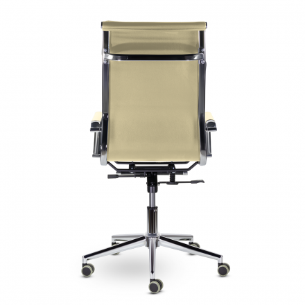 Кресло СН-301 Кайман Комфорт В хром Ср S-0415 (желто-бежевый) Кресло СН-301 Кайман Комфорт В хром Ср S-0415 (желто-бежевый)