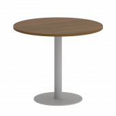 Home Office Стол круглый VR.SP-5-90.1 Орех/Серый металл 900*900*750 Home Office Стол круглый VR.SP-5-90.1 Орех/Серый металл 900*900*750