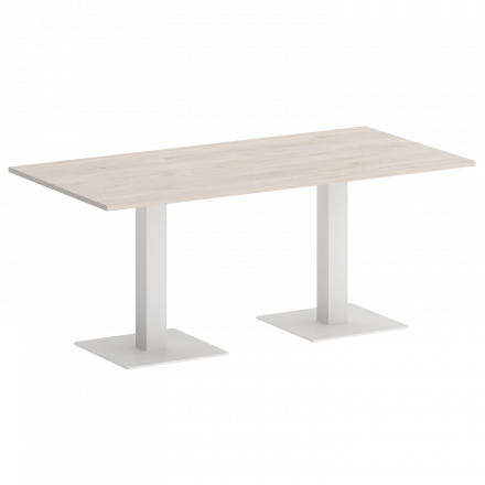 Home Office Стол прямоугольный VR.SP-5-180.2 Денвер светлый/Белый металл 1800*900*753