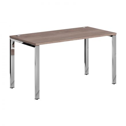 Стол прямой XGST 147.1 Дуб Сонома/Нержавеющая сталь 1400х700х750 XTEN GLOSS