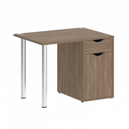 Home Office Стол письменный VR.SP-3-98.1 Дуб аризона/Хром опоры 980*720*750