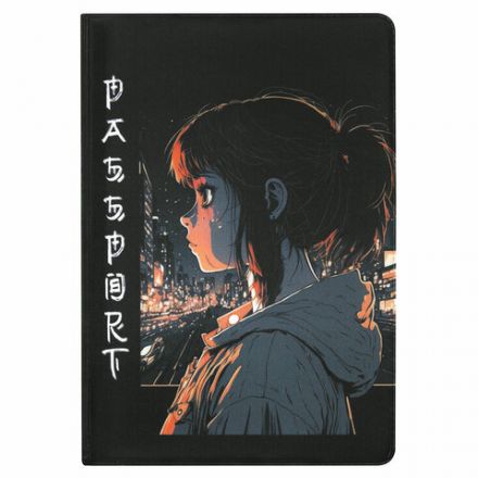 Обложка для паспорта "Cool Mix", два кармана, 10 дизайнов ассорти, цветной принт, ПВХ, STAFF, 238340