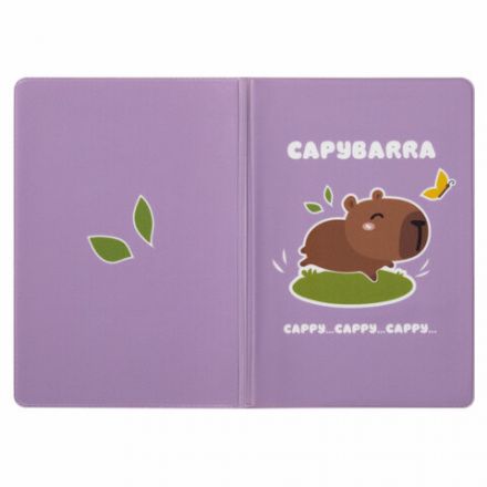 Обложка для паспорта "Cool Mix", два кармана, 10 дизайнов ассорти, цветной принт, ПВХ, STAFF, 238340