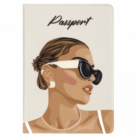 Обложка для паспорта "Cool Mix", два кармана, 10 дизайнов ассорти, цветной принт, ПВХ, STAFF, 238340