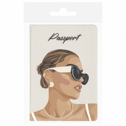 Обложка для паспорта "Cool Mix", два кармана, 10 дизайнов ассорти, цветной принт, ПВХ, STAFF, 238340