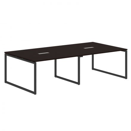 Конференц стол XQSCT 2714 Легно темный/Антрацит 2720х1406х750 Конференц стол XQSCT 2714 Легно темный/Антрацит 2720х1406х750