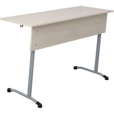 Парта МЕТ_ Стол ученический Гармония 2-местный 6г.р. шамони св./серый