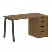 Home Office Стол письменный VR.SP-3-138.4.A Орех/Антрацит металл 1380*720*750