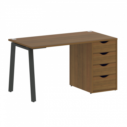 Home Office Стол письменный VR.SP-3-138.4.A Орех/Антрацит металл 1380*720*750