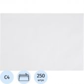 Конверт С4 ECOPOST белый стрип 229х324 c вн. зап. 80г бел.92-100% 250шт/уп