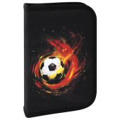 Пенал BRAUBERG с наполнением, 1 отделение, 1 откидная планка, 24 предмета, 21х14 см, "Fireball", 270723 Пенал BRAUBERG с наполнением, 1 отделение, 1 откидная планка, 24 предмета, 21х14 см, "Fireball", 270723