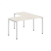 Стол угловой XSCT 1415 Сосна Эдмонт/Алюминий 1400х1500х750 XTEN-S