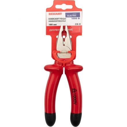 Плоскогубцы комбинир 180мм, диэлектрические до 1000В REXANT 12-4612-3