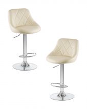 Набор 2 шт Стул барный DOBRIN LOGAN, кремовый