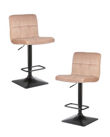 Набор 2 шт Стул барный DOBRIN DOMINIC, мокко велюр (MJ9-9)