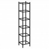 Loft Угловой проходной переходной модуль VR.L-SL.UPK-4.5.4 Чёрный металл 446*446*2280 Loft Угловой проходной переходной модуль VR.L-SL.UPK-4.5.4 Чёрный металл 446*446*2280