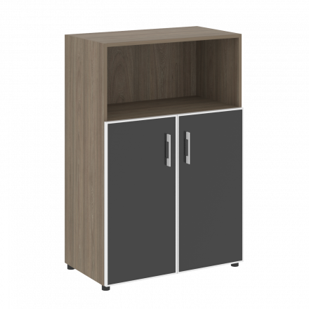 Yalta Шкаф LT.ST-2.2 R black Вяз/Стекло black 800*450*1195