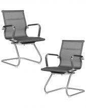 Набор 2 шт Офисное кресло для посетителей DOBRIN CODY MESH, серый