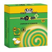Спирали от комаров бездымные 10 шт., NADZOR, 22664