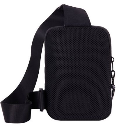 Сумка на плечо HEIKKI BLASTER (ХЕЙКИ) с карманом, черная, 20х14х5 см, 272634 Сумка на плечо HEIKKI BLASTER (ХЕЙКИ) с карманом, черная, 20х14х5 см, 272634