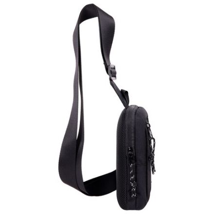 Сумка на плечо HEIKKI BLASTER (ХЕЙКИ) с карманом, черная, 20х14х5 см, 272634 Сумка на плечо HEIKKI BLASTER (ХЕЙКИ) с карманом, черная, 20х14х5 см, 272634