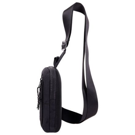 Сумка на плечо HEIKKI BLASTER (ХЕЙКИ) с карманом, черная, 20х14х5 см, 272634 Сумка на плечо HEIKKI BLASTER (ХЕЙКИ) с карманом, черная, 20х14х5 см, 272634