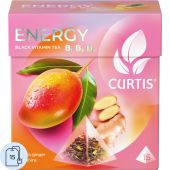 Чай Curtis черный Energy,ароматизированный,средний лист, 15шт/уп