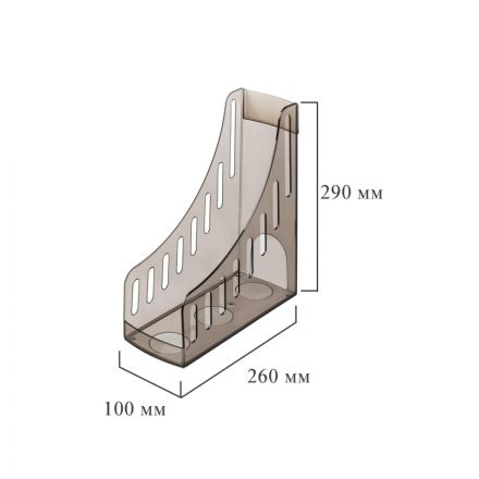 Вертикальный накопитель Attache 100мм тонировано-ч