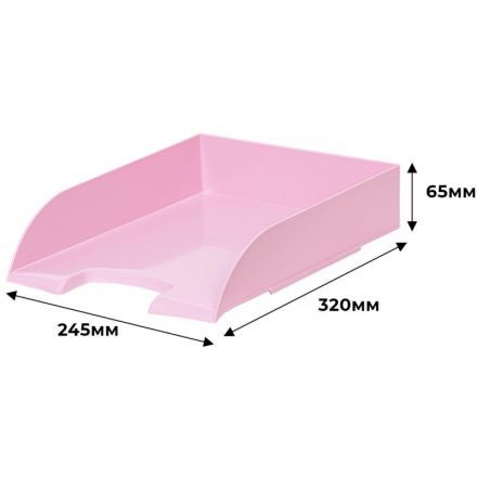 Лоток для бумаг Attache Selection Flamingo розовый