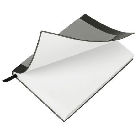 Ежедневник в наборе с ручкой А5, 144x210 мм, BRAUBERG "Style" под кожу, 160 листов, черный, 116860