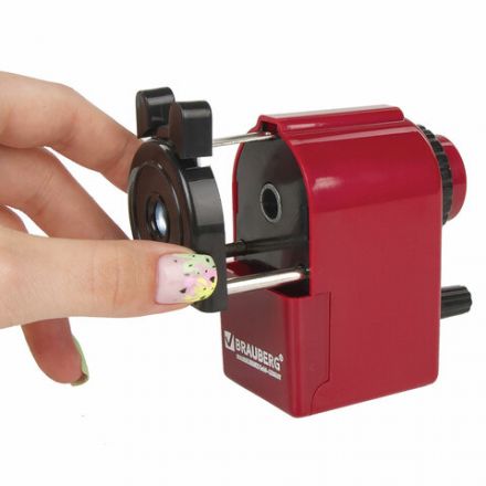 Точилка механическая BRAUBERG "JET", металлический механизм, черный/бордовый, 222517 Точилка механическая BRAUBERG "JET", металлический механизм, черный/бордовый, 222517