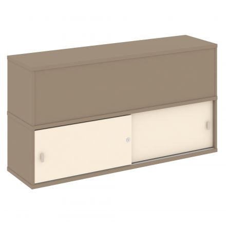 Estetica Надставка на две тумбы высокая ES.NV-3.1 Латте/Сатин 1500*410*795