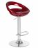 Стул барный DOBRIN DISCO, бордовый металлик
