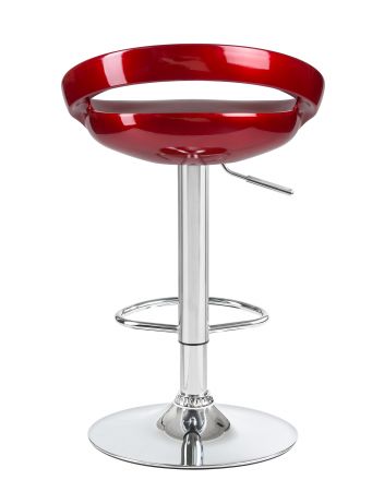 Стул барный DOBRIN DISCO, бордовый металлик