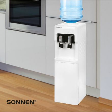 Кулер для воды SONNEN FSE-02A, напольный, НАГРЕВ/ОХЛАЖДЕНИЕ ЭЛЕКТРОННОЕ, 2 крана, белый, 455421 Кулер для воды SONNEN FSE-02A, напольный, НАГРЕВ/ОХЛАЖДЕНИЕ ЭЛЕКТРОННОЕ, 2 крана, белый, 455421