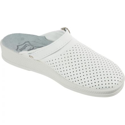 Сабо муж.нат.кожа цв.белый(р.42) (10-12-7)