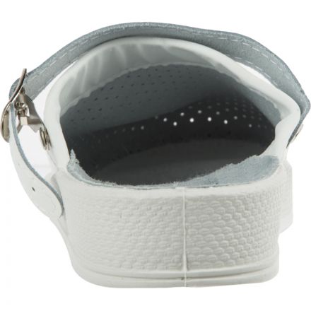 Сабо муж.нат.кожа цв.белый(р.42) (10-12-7)