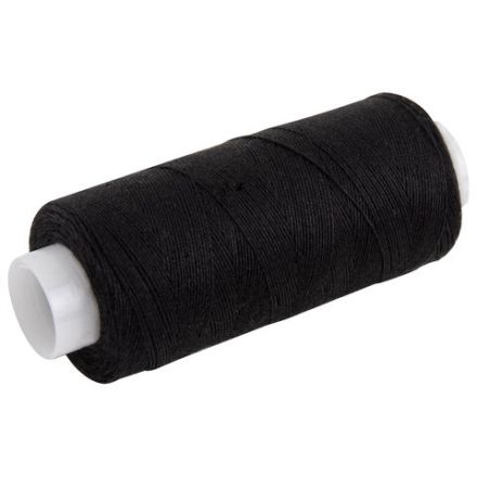 Нитки швейные 45 ЛЛ, 150 м, полиэстер, НАБОР 10 штук, 5 белых / 5 черных, DEVELIA (Девелиа), 609619