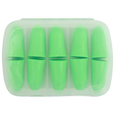 Беруши одноразовые пенополиуретановые без шнурка, КОМПЛЕКТ 5 пар в контейнере, SNR 43 дБ, RABBITEX (РАББИТЕКС), 671319